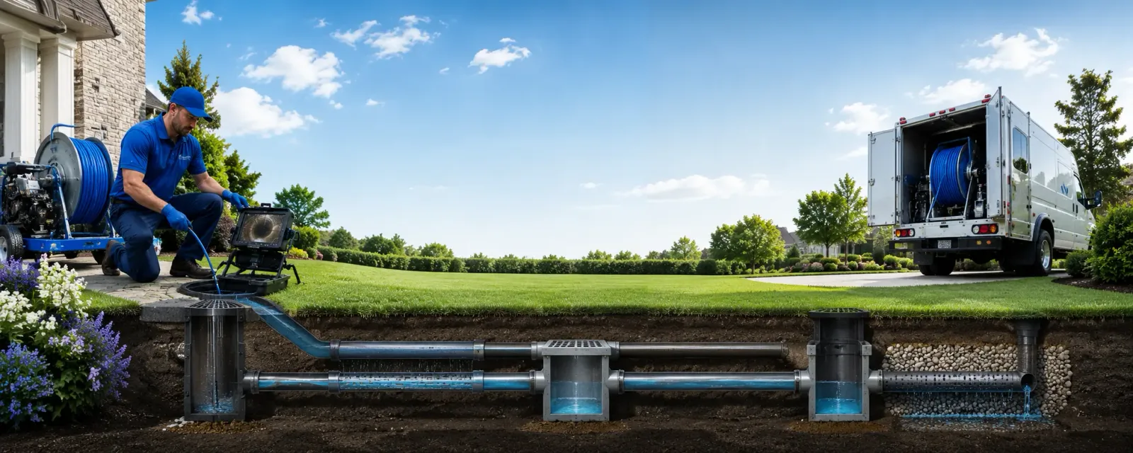 Outdoor drain cleaning information for Lanexa, VA